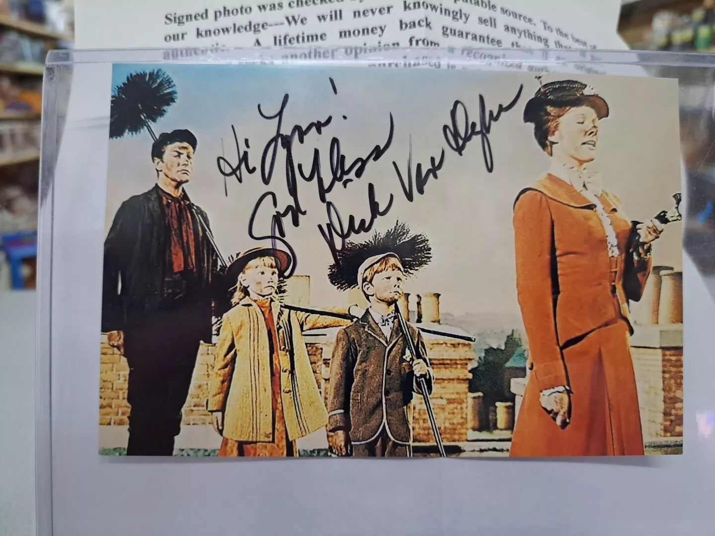 Dick Van Dyke Autographed Photo From Mary Poppins With COA
