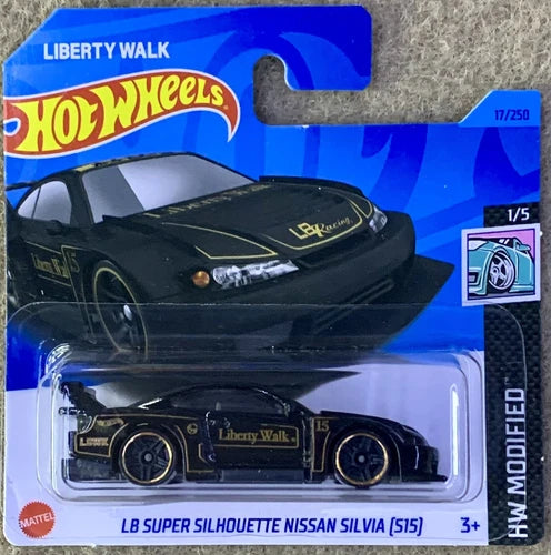 Hot Wheels Black & Gold Liberty Walk LB Super Silhouette Nissan Silvia S15