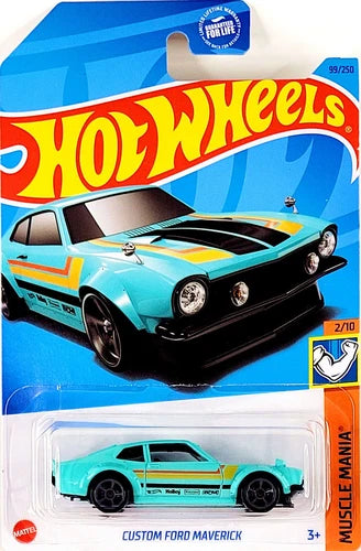Hot Wheels Muscle Mania 2/10 Custom Ford Maverick 99/250 Blue