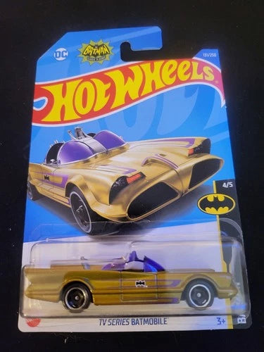 2022 Hot Wheels #131 BATMAN 4/5 TV SERIES BATMOBILE GOLD