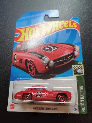2023 Hot Wheels MERCEDES-BENZ 300 SL #27/250 HW Retro Racers 3/10 (Red)