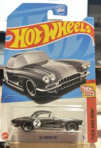 Hot Wheels Then And Now 5/10 '62 Corvette 216/250 Gray