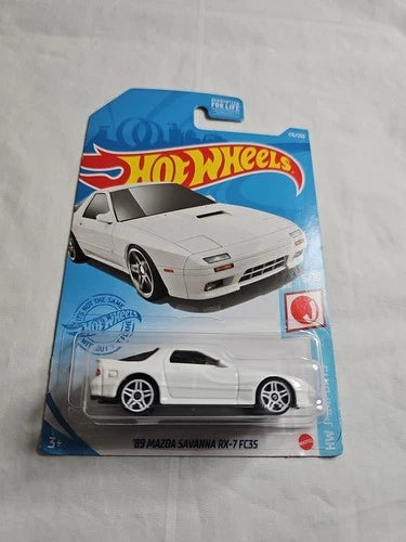 Hot Wheels 176/250 J-Imports 5/10 White '89 Mazda Savanna RX-7 FC3S