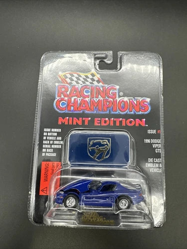 Racing Champions Mint Edition 1996 Dodge Viper GTS Coupe Issue #1 Blue