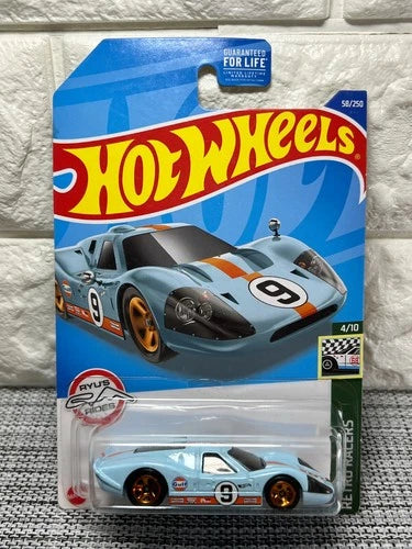 Hot Wheels Retro Racers 4/10 '67 Ford GT40 Mk.IV 58/250 Gulf Blue