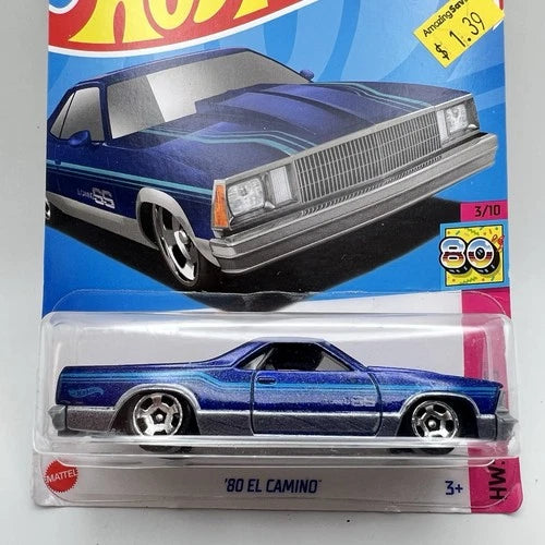 Hot Wheels '80 El Camino 26/250 - Blue - HW: The '80s 3/10