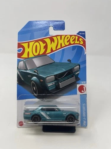 2022 Hot Wheels HW J-Imports Green Nissan Skyline H/T 2000GT-X 187/250 9/10