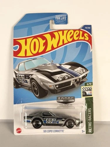 Hot Wheels 2022 Retro Racers 6/10 '69 Copo Corvette Zamac 05