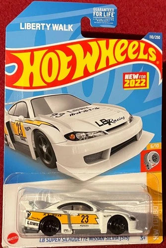 HOT WHEELS LB SUPER SILHOUETTE NISSAN SILVIA WHITE 110/250