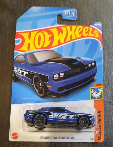 Hot Wheels 235/250 '15 Dodge Challenger SRT blue Muscle Mania 6/10