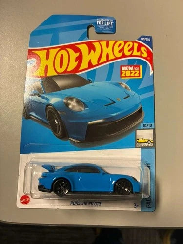 Hot Wheels # 199/250 Porsche 911 GT3 (Blue) HW Factory Fresh 10/10