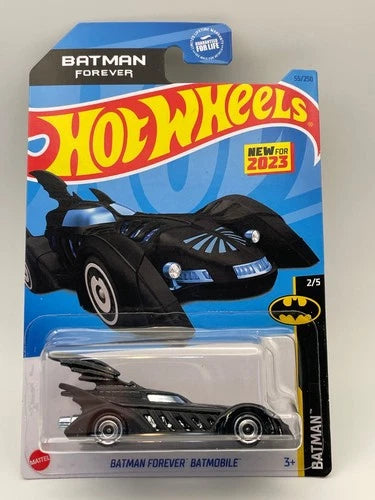 2023 Hot Wheels Batman Forever Batmobile 55/250 Batman 2/5 Black