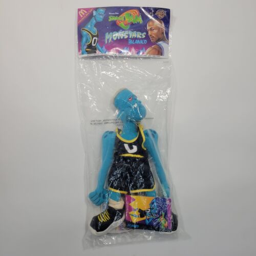 SPACE JAM Vintage 1996 McDonalds Monstars BLANKO 11" Stuffed Plush Toy Sealed.