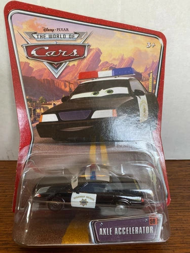 MATTEL DISNEY PIXAR CARS #58 AXLE ACCELERATOR HIGHWAY PATROL