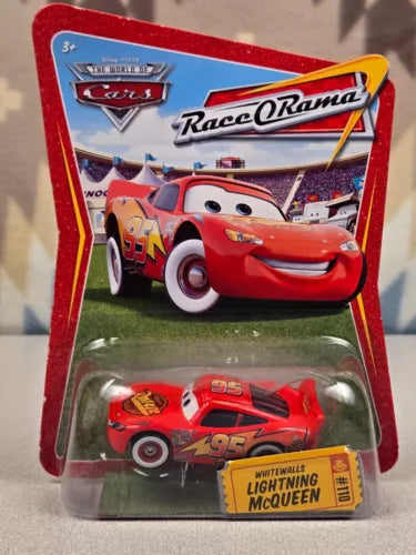 Disney Pixar Cars Whitewalls Lightning McQueen #110 Race O Rama