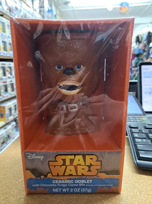 2015 New/Sealed Disney Star Wars CHEWBACCA Ceramic Goblet Hot Cocoa Set