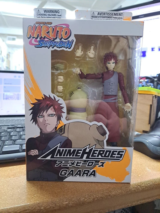 Naruto Shippuden Gaara w/ Gourd Bag - 6.5" Action Figure Bandai Anime Heroes