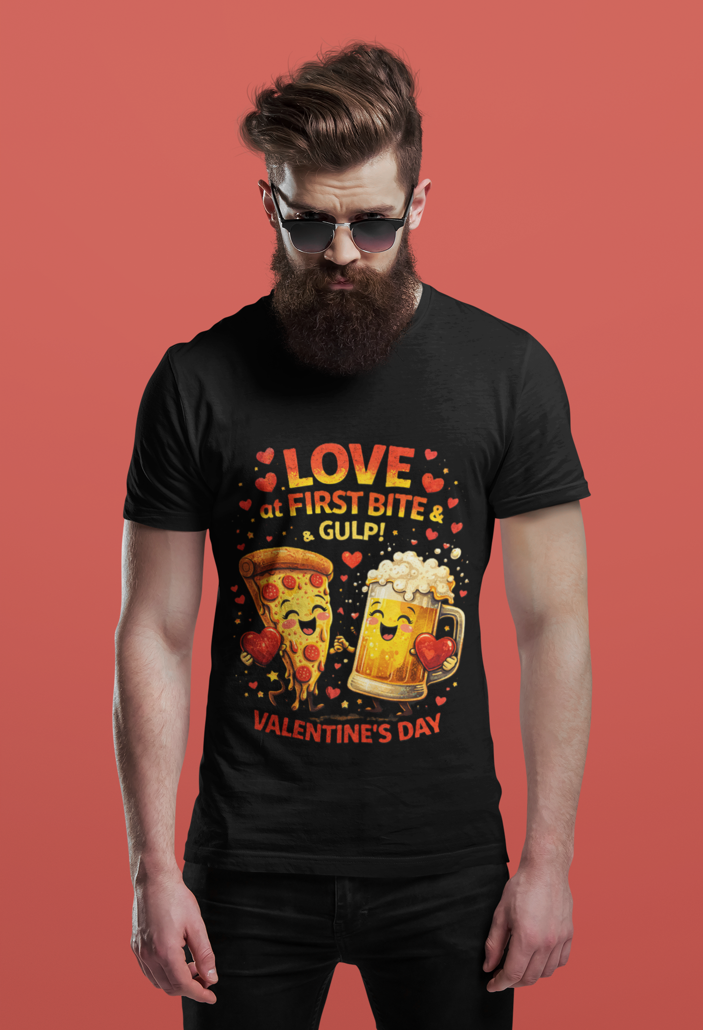 Pizza and Beer Valentine's Day Shirt