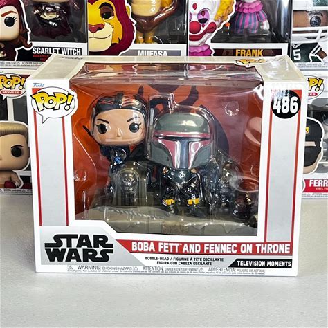 Funko Pop! Star Wars 486 - BOBA FETT AND FENNEC ON THRONE - Vinyl Figure NEW