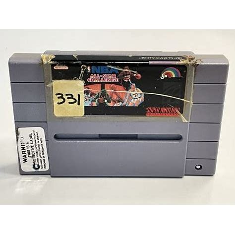 SNES NBA All Star Challange Super Nintendo Cartridge Tested Working