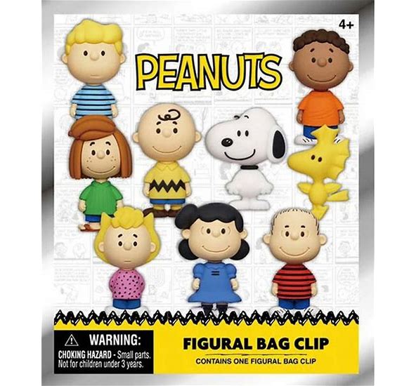 Peanuts 3D Foam Bag Clip.