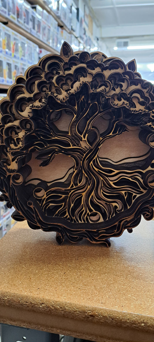 Tree of Life Wood Engraving