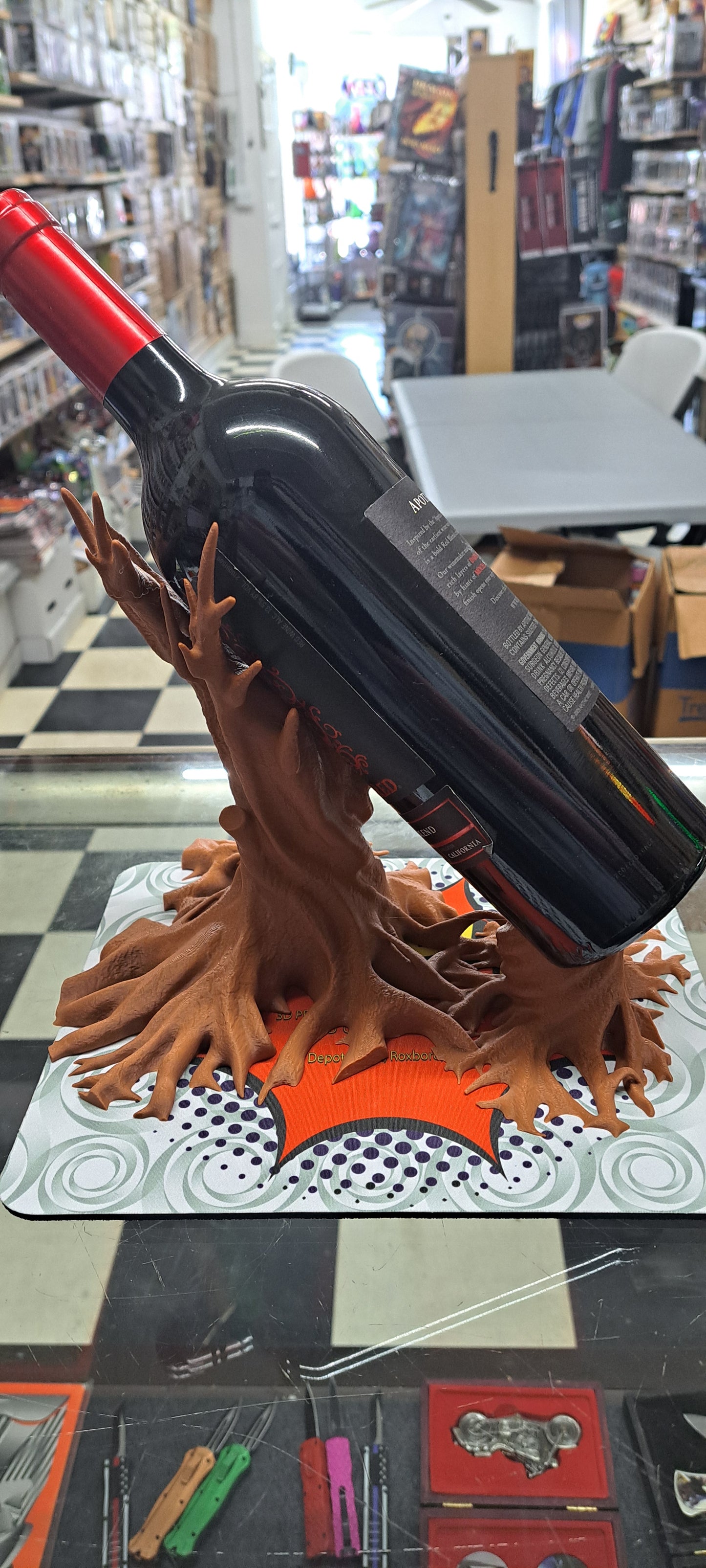 3D Printed Tree Wine Holder