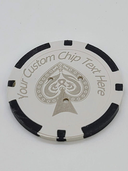 Custom poker chip.