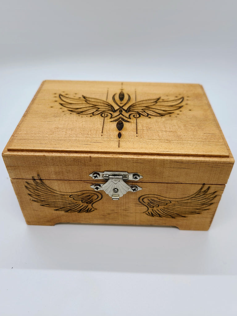 Laser Engraved Wooden Box.