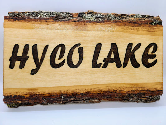 Hyco Lake - Live edge wood.