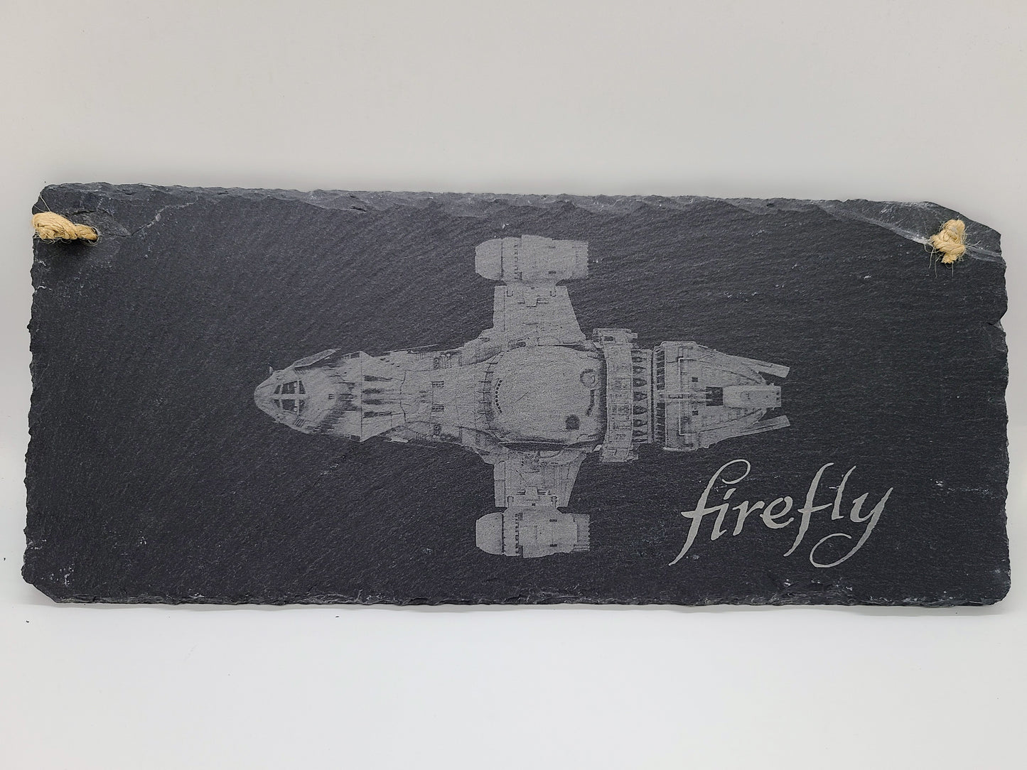 Firefly laser engraved slate.