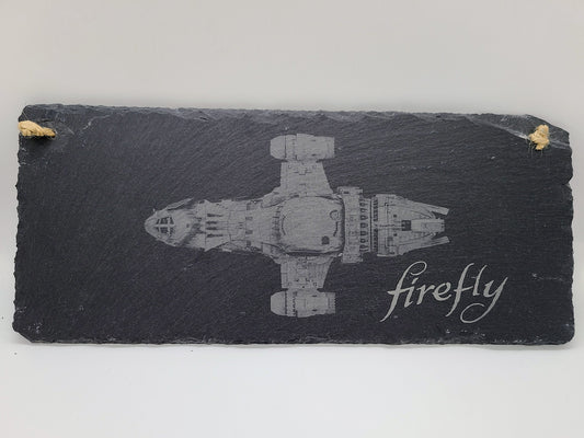 Firefly laser engraved slate.