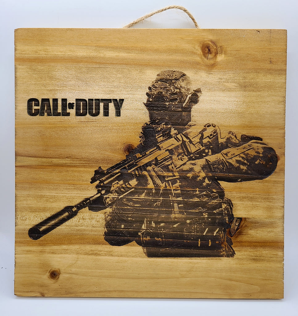 Call of Duty - engraved sign.