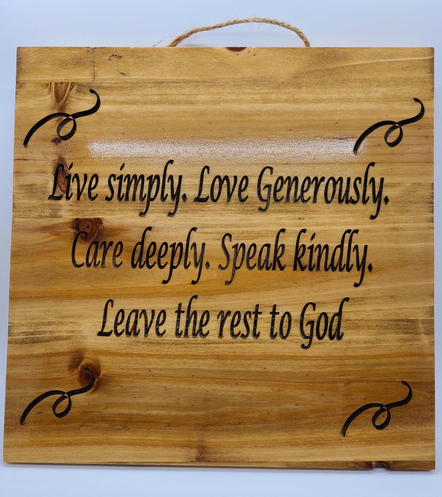 Live Simple 10x10 Sign.