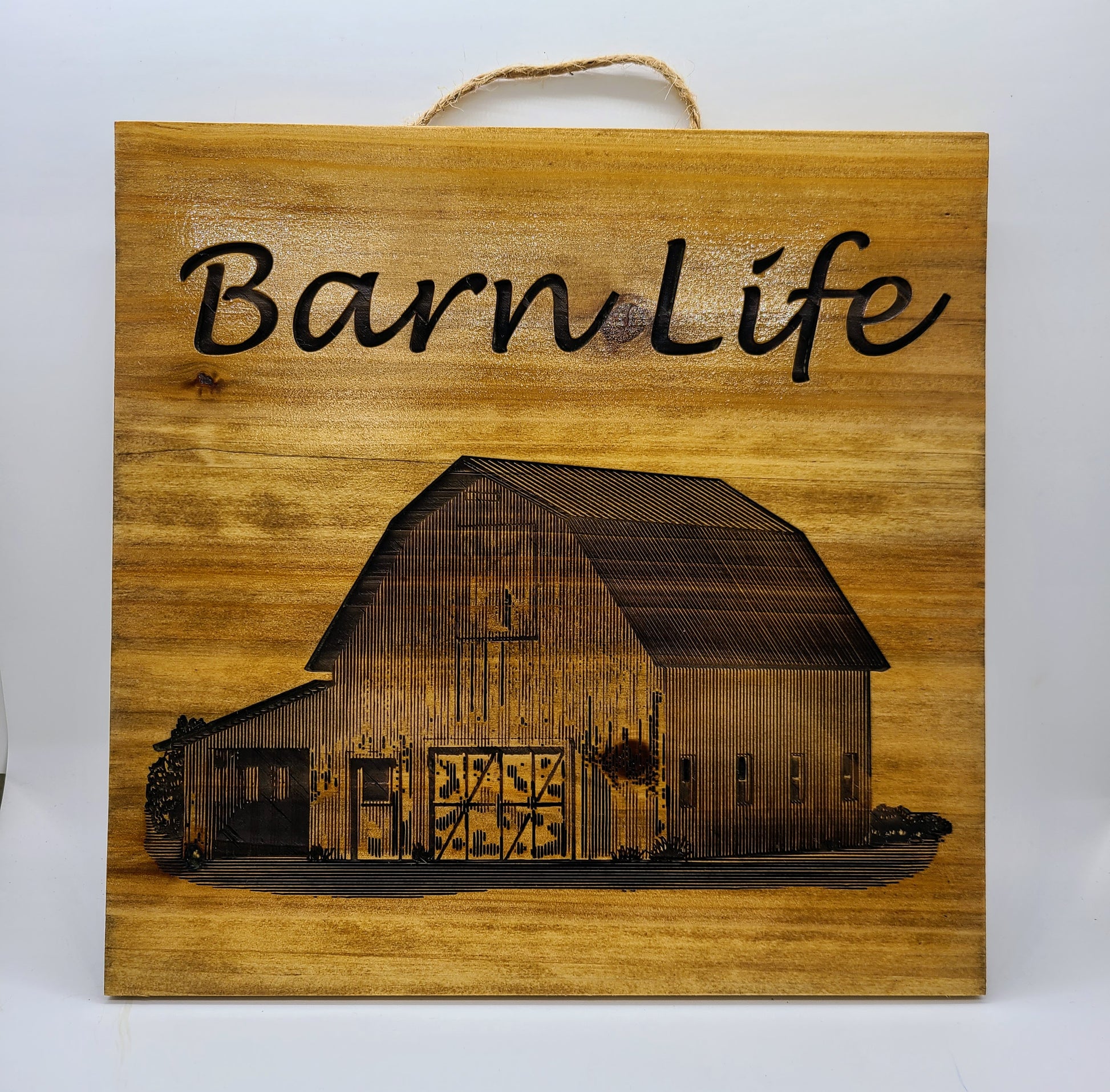 Barn Life 10"x10" sign.