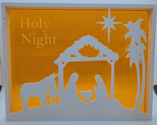 Holy Night 3D Printed Silhouette.