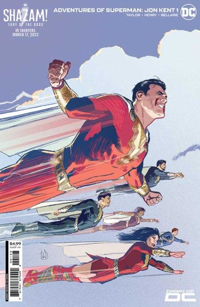 Adventures Of Superman Jon Kent #1 (Of 6) Cover H Lee Weeks Shazam Fury Of The Gods Movie Card Stock Variant.