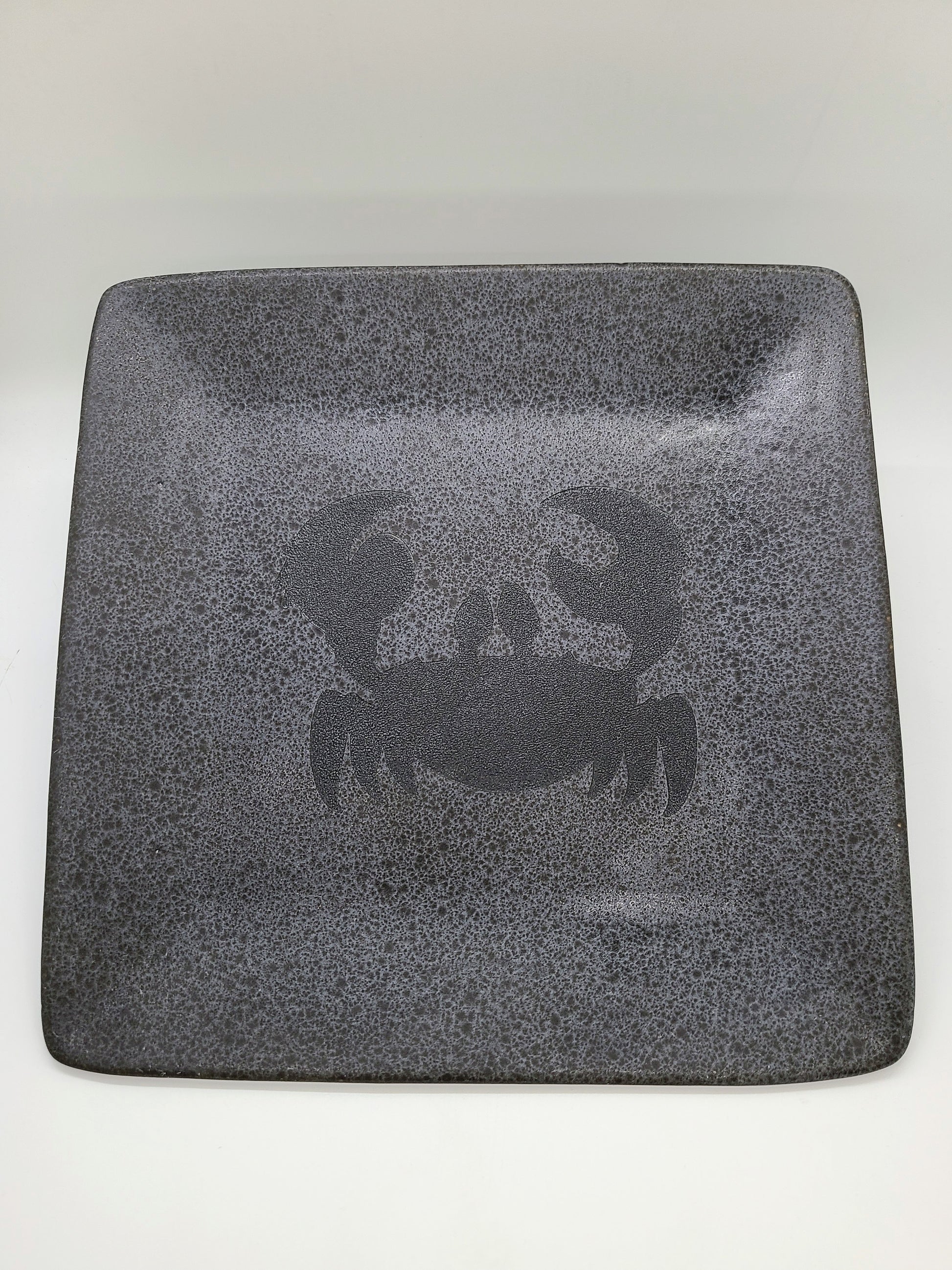 Crab Laser Engraved Plate.