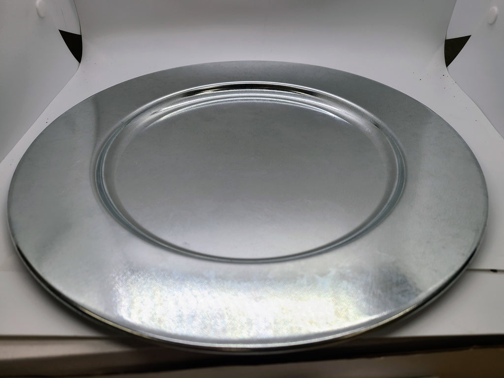 Metal tray/plate.