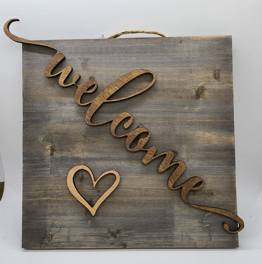Welcome cutout.