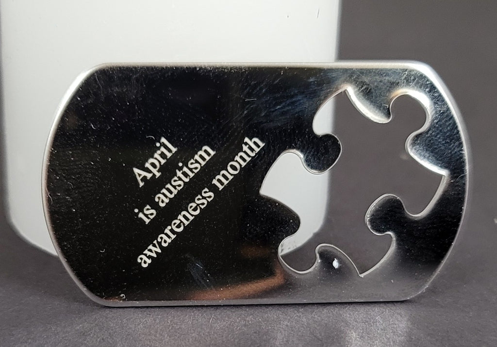 Autism Awareness Dog Tag.