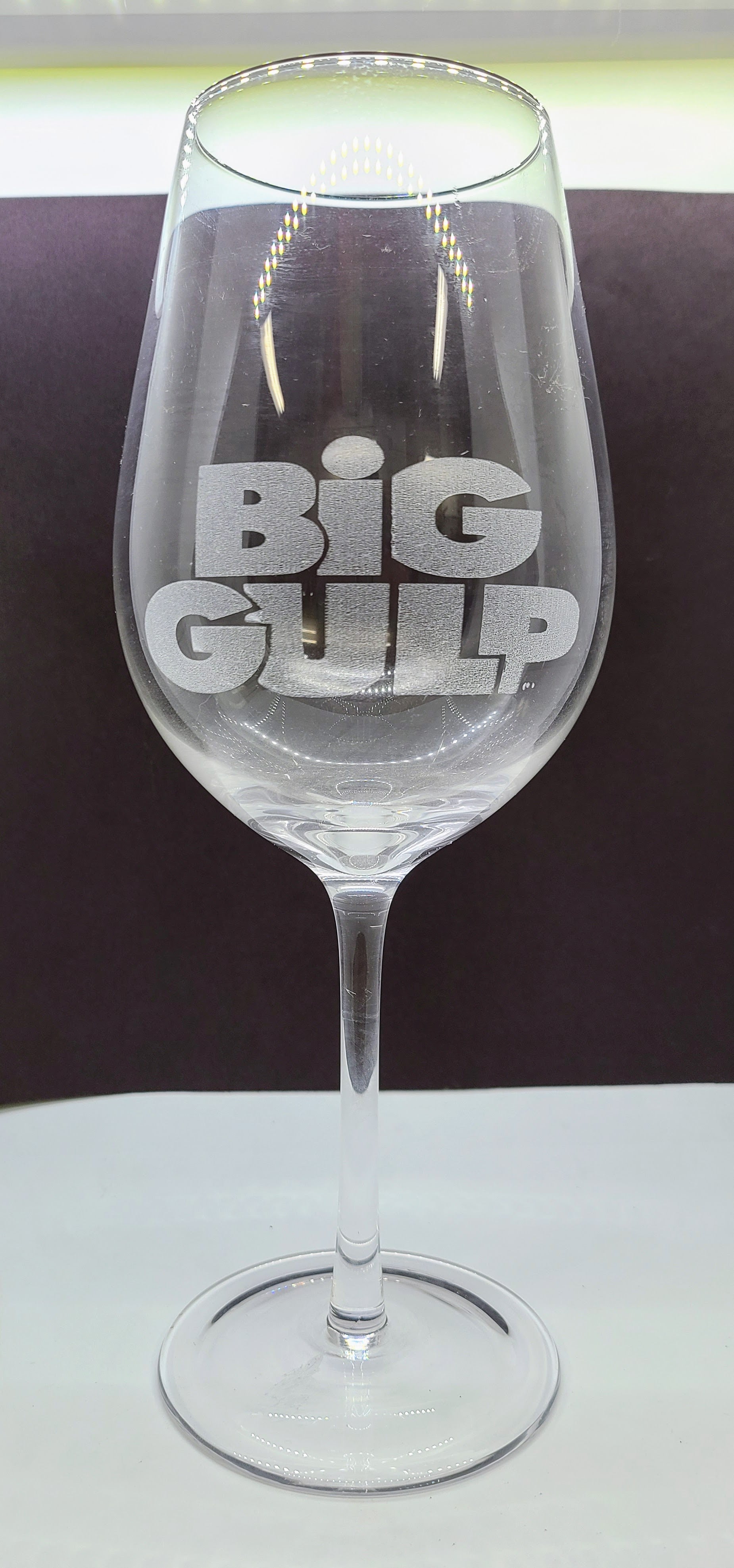 Big Gulp wine glass.