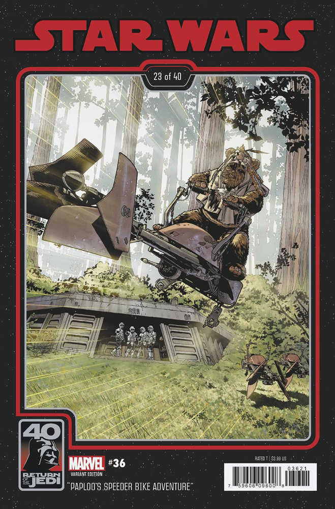 Star Wars 36 Chris Sprouse Return Of The Jedi 40th Anniversary Variant.