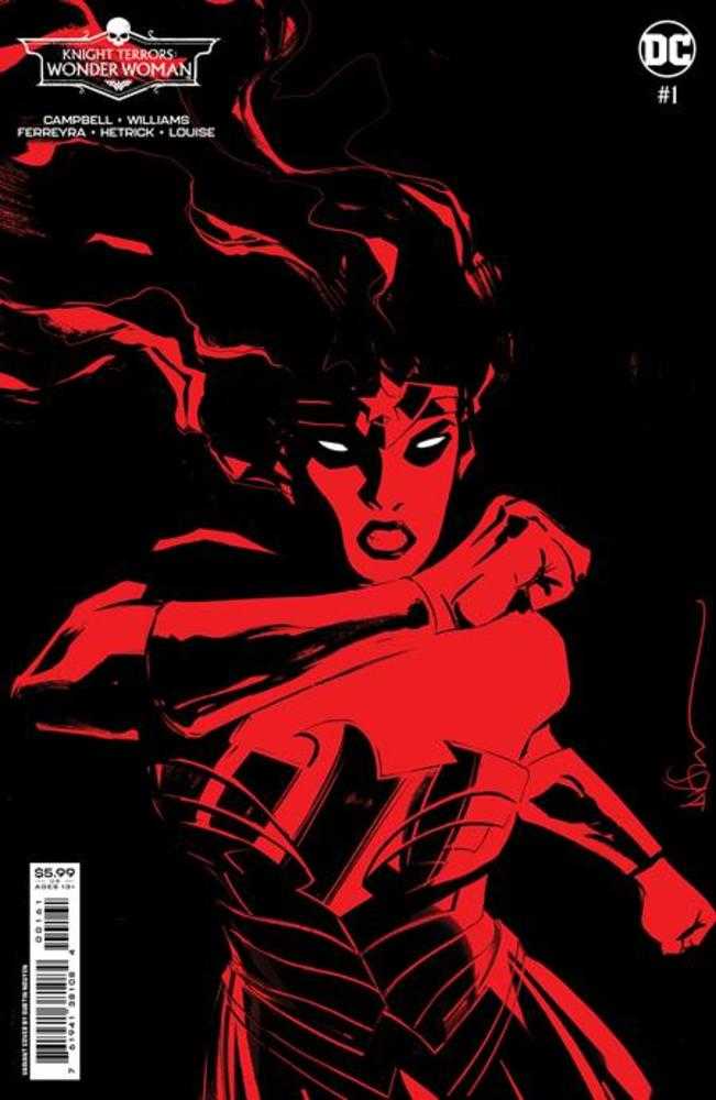 Knight Terrors Wonder Woman #1 (Of 2) Cover D Dustin Nguyen Midnight Card Stock Variant.