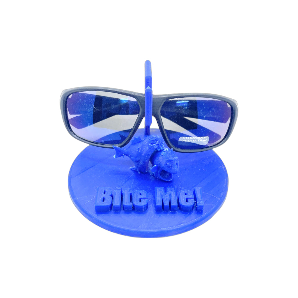 3D Printed “Bite Me” Glasses Holder
