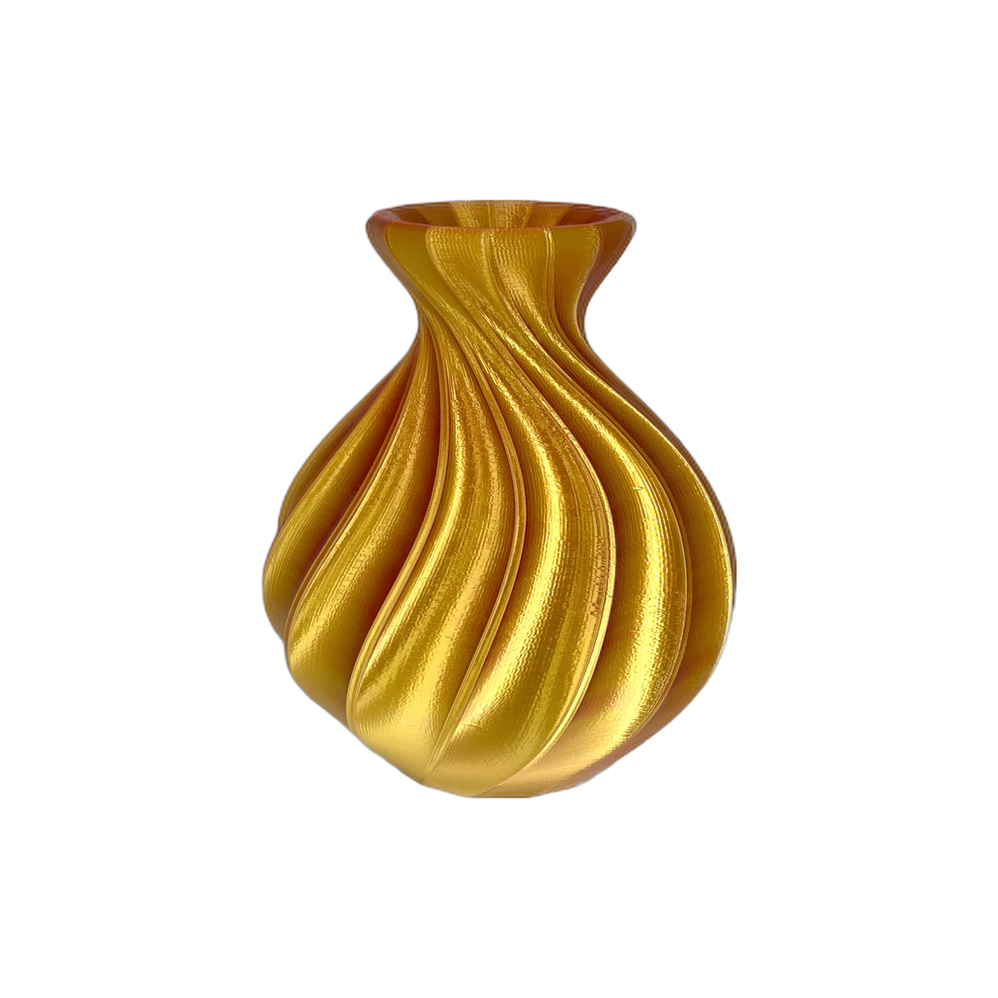 Balloon Vase Raspberry/Gold 7"
