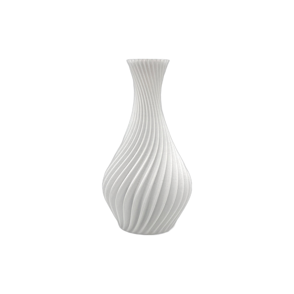 Spiral Vase 6” White