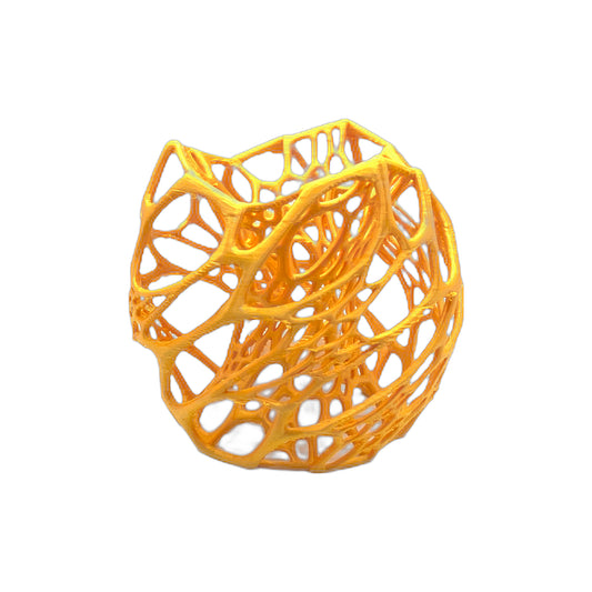 3D Printed LED Candle holder Gold (L)