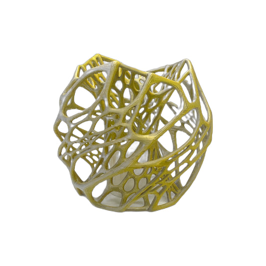 3D Printed LED Candle holder Gold/Silver (L)