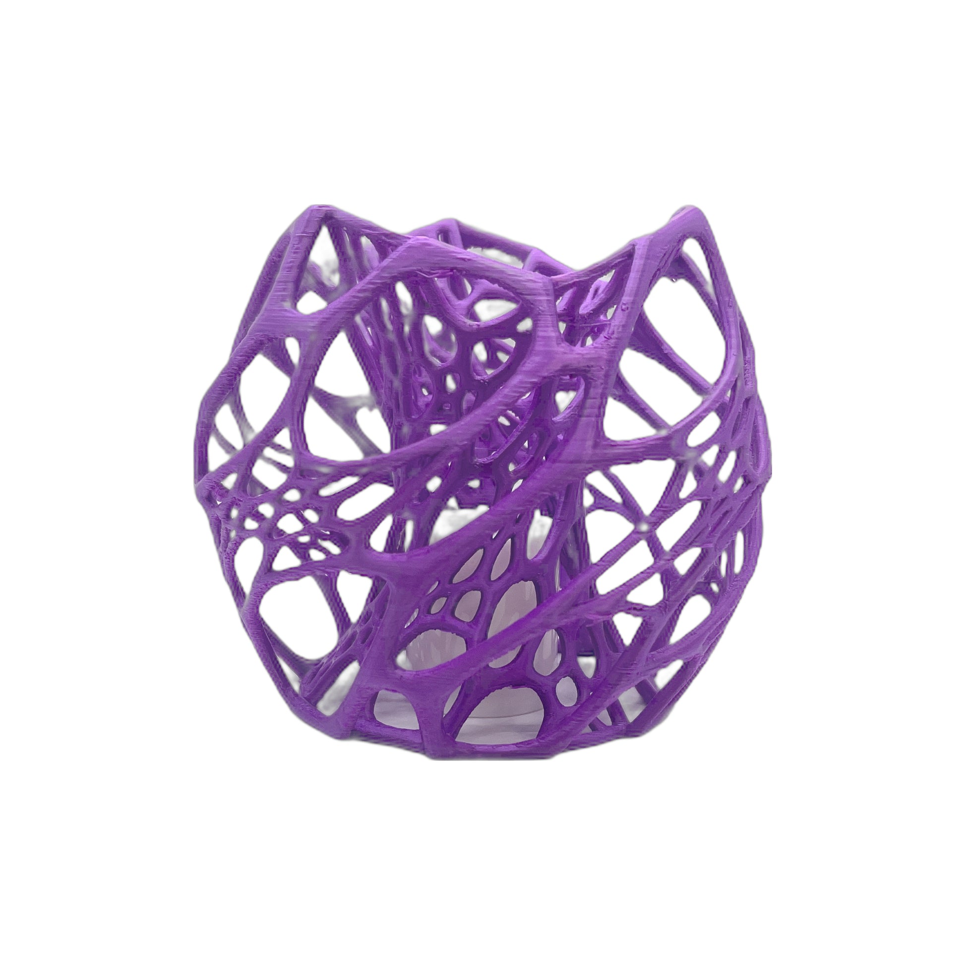 3D Printed LED Candle holder Purple (L)